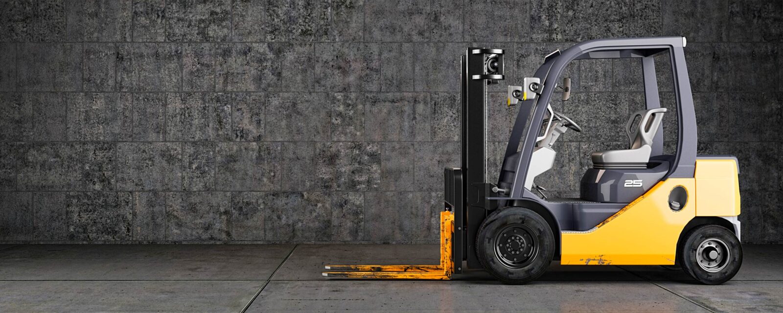 Forklift Hauling. Farm Equipment Shipping Company.