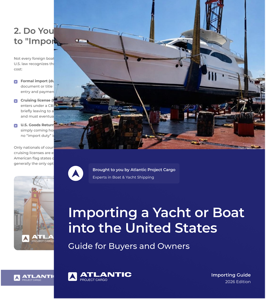 Importing a Yacht & Boat to the U.S.?